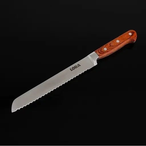 Ніж для хліба із нержавіючої сталі 33.5х2.8 см Wood (NS45KN) - фото 7