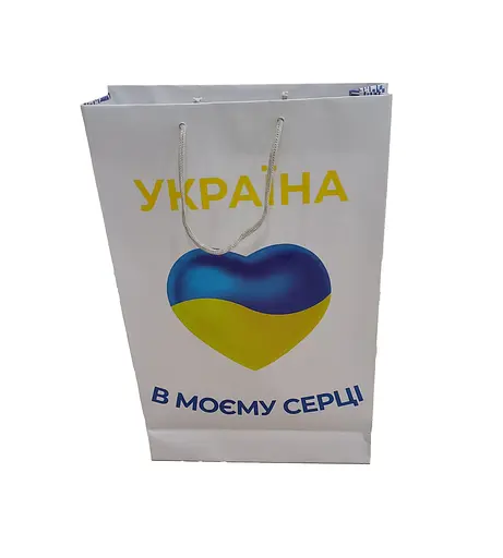 Пакет подарочный "Патриотический" 5044 цветной, большой вертикальный 39 х 25 х 8см Вид 5 - фото 1