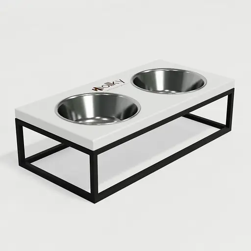 Hollky Base M — миски на підставці для середніх собак та великих котів (2 × 0,95 л) - фото 6