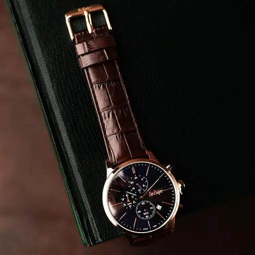 Годинник Lee Cooper Leather Gold - фото 8