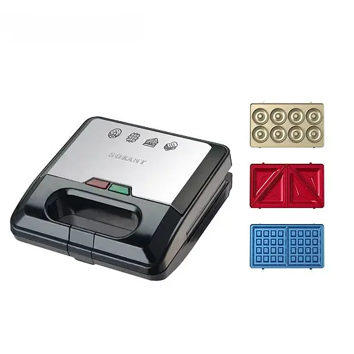 Мультипекар 3 в 1 Sokany SK-08153 750 Вт з антипригарним покриттям - фото 1