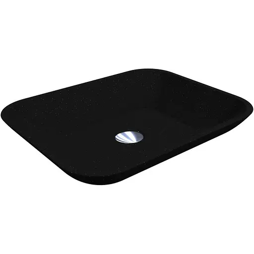 Умивальник Miraggio Marteen mirastone black 0000427, Чорний матовий - фото 1