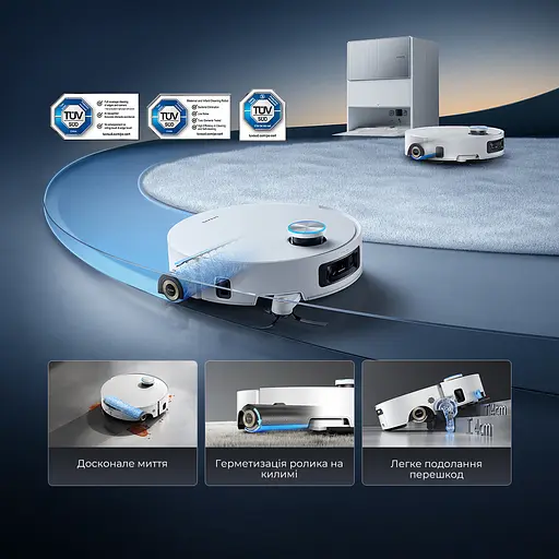 Робот-пилосос миючий Dreame Aqua 10 Ultra Roller Complete Black - фото 2