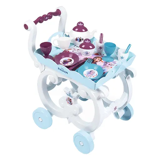 Игровой набор Smoby Toys Тележка Фроузен-2 Съемная поднос и сервиз 17 аксессуаров (310517)