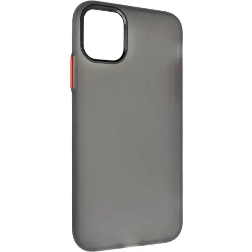Чохол-накладка DK Silicone Matting Silk для Apple iPhone 11 Pro (black / red)