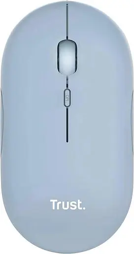 Мышь Trust Puck Wireless/Bluetooth Silent Blue (24126) - фото 1