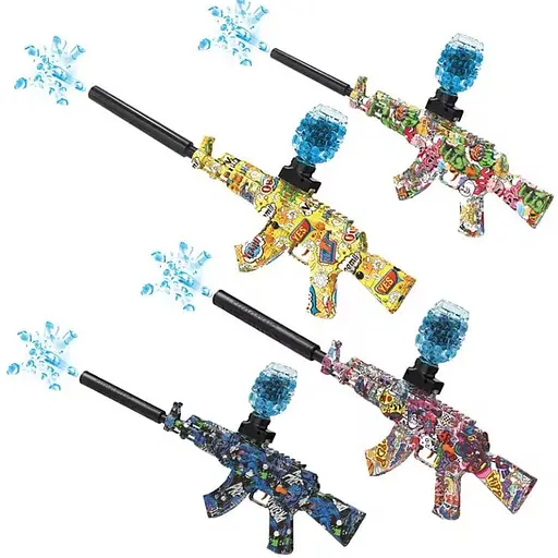 Бластер автоматический OldBro Auto AK 47 Gel Ball с гель шариками орбиз 10500 шт. - фото 1