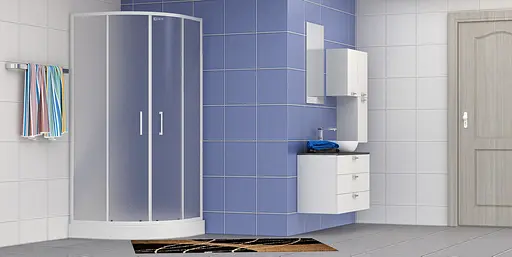 Душевая кабина Eger Tisza 80x80 без поддона стекло Zuzmara 599-020/1, матовый, белый - фото 4