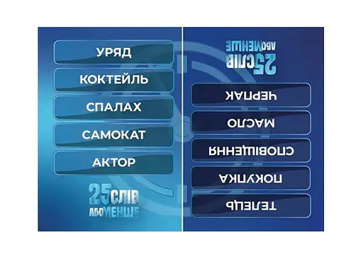 Настільна гра Gamesly 25 слів або менше (укр.) (ВР_25) - фото 4