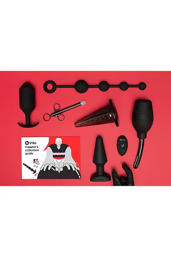 Набір секс-іграшок B-Vibe Anal Education Set: Masster's Degree Edition 7 шт. чорний - фото 5