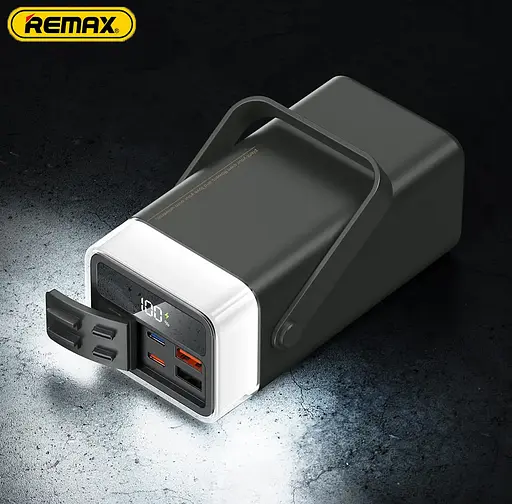 Універсальна зарядна батарея Power Bank Remax RPP-596 40000 mAh PD20W+QC22.5W з ліхтаремУніверсальна зарядна батарея Power Bank Re - фото 6