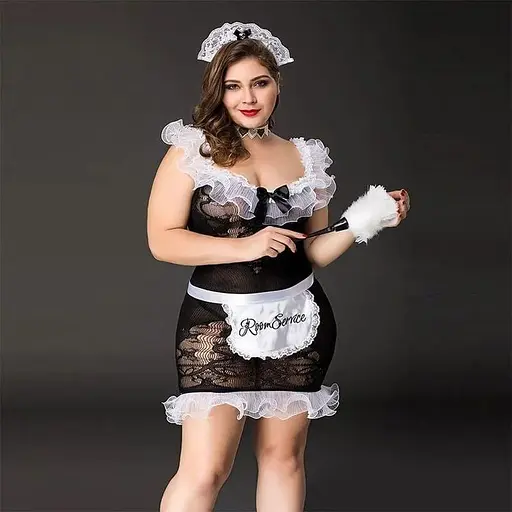 Еротичний костюм покоївки JSY P71107 Plus size