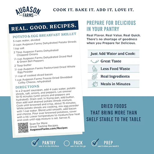 Сублимированные яйца для приготовления омлета с длительным сроком хранения 10 лет Augason Farms, 57 порций (101094) - фото 4