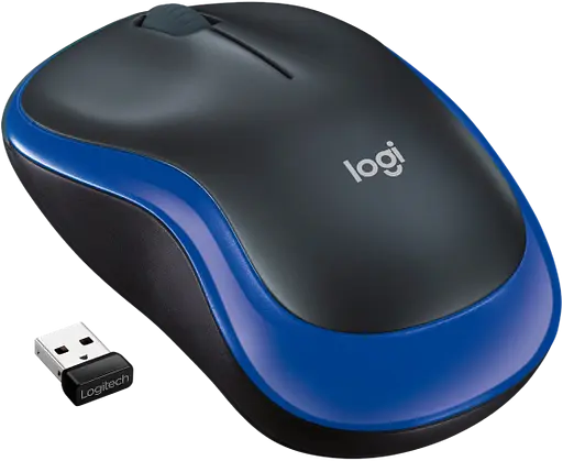 Мышь беспроводная Logitech M185 Blue (910-002239)