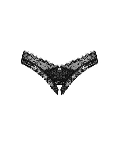 Трусики Obsessive Medilla crotchless thong XL/2XL - фото 3