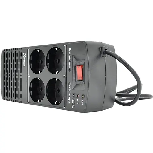 Стабилизатор напряжения релейный Europower EPX-804 800VA 400W input 184 ~ 276V output 220V ± 10% 4 SHUKO Q12