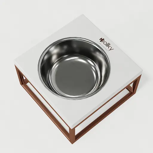 Hollky Base Solo M — миска на підставці для котів і середніх собак (1 × 0,8 л) - фото 3