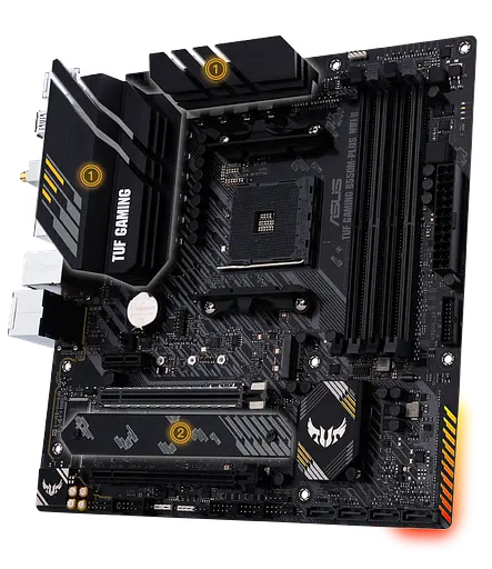 Материнская плата Asus B550 Plus II TUF Gaming Wi-Fi Socket AM4 (TUF GAMING B550 Plus WIFI II) Б/У - фото 2