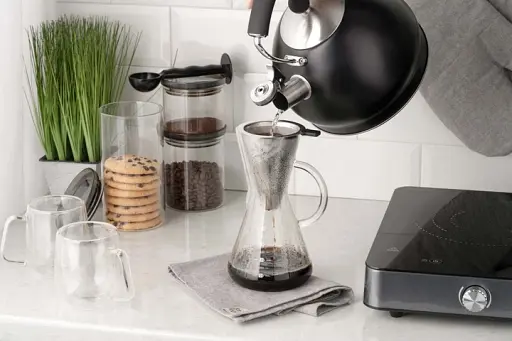 Кемекс для заварювання кави з фільтром Ardesto Black Mars 600 мл (AR0706CMB) - фото 4