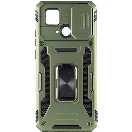 Ударостійкий чохол Camshield Army Ring для Xiaomi Redmi 10C Оливковий / Army Green - фото 4
