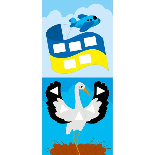 Мозаика из наклеек "Украинские символы" 166042, 8 страниц - фото 3