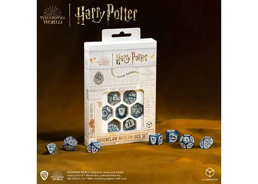 Набір кубиків Harry Potter. Ravenclaw Modern Dice Set - Blue , 7 шт. (190142/2023/3/A) - фото 6
