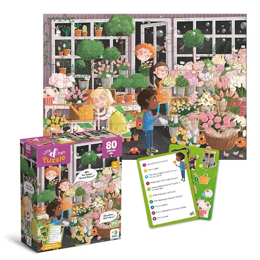 Дитячий пазл Шукай та знаходь "Квітуча весна" DoDo Toys 300664, 80 елементів