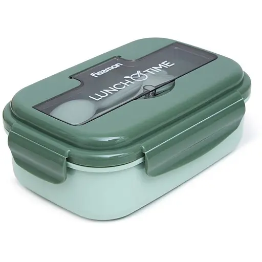 Ланч-бокс Fissman с тремя отделением 21.5х15х8 см зеленый (16741) - фото 4