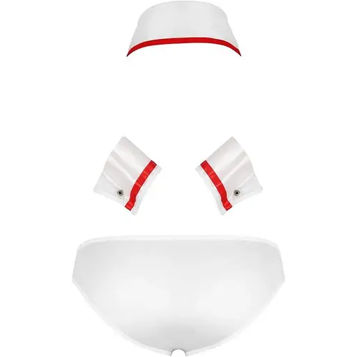 Еротичний чоловічий костюм Passion 037 Set Gregory white L/XL - фото 4