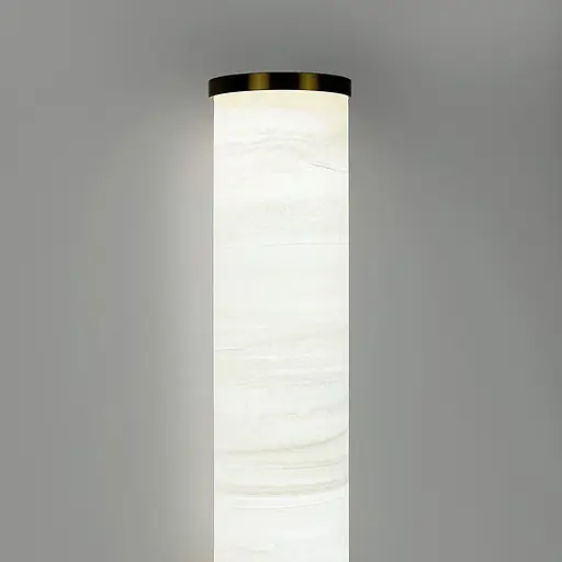 Стильне бра з імітацією каменю у корпусі 60х6х9 см Line F Арт. WSR1-60*600 - фото 3