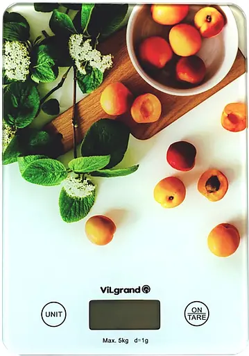 Електронні кухонні ваги Абрикос VKS-527_APRICOT до 5 кг, ViLgrand 87303 - фото 5
