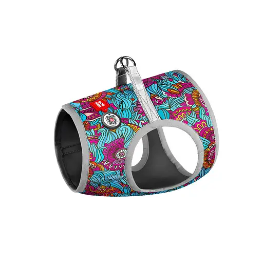 Шлея для собак м'яка Waudog Clothes з QR паспортом малюнок Літо XS1 В 24-27 см С 18-20 см - фото 3