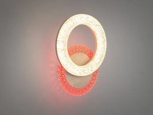 Світлодіодний світильник з кольоровою підсвіткою, 22W, білий - фото 4