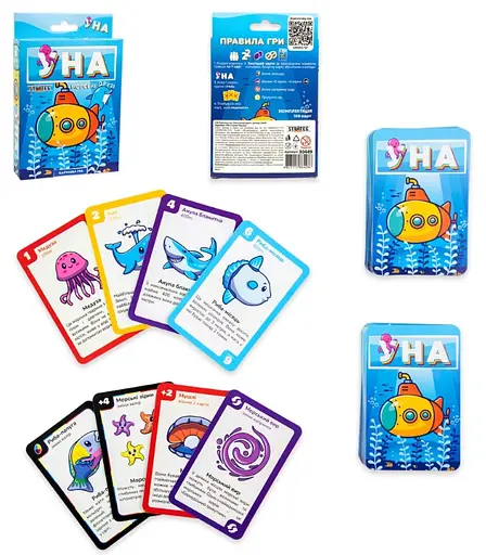 Карткова гра Strateg УНА морські друзі (українською), Стратег