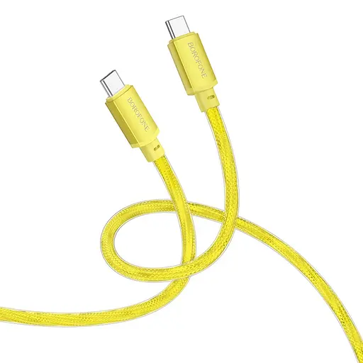 Кабель Borofone BX95 Type-C to Type-C PD 60W 1 м золотистий - фото 1