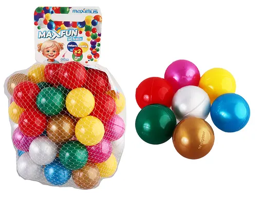 Набір кульок MaxFun, 6 см, 60 шт. в упаковці, Максимус