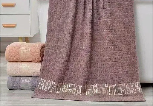 Набор махровых банных полотенец из натурального хлопка 140х70 см D-20-96 8 шт. полотенец для душа, ванны, бани Разные цвета - фото 1