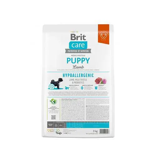 Сухой корм Brit Care Dog Hypoallergenic Puppy для щенков, гипоаллергенный с ягненком, 3 кг - фото 4
