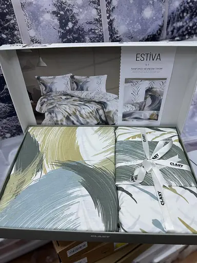 Постільна білизна Estiva V1 Yesil Ранфорс Clasy pbe0052086 - фото 3