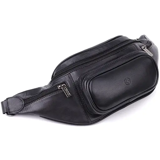 Цікава чоловіча сумка на пояс із гладкої натуральної шкіри TONY PEROTTI 42х12х6 см sum0028955 - фото 6