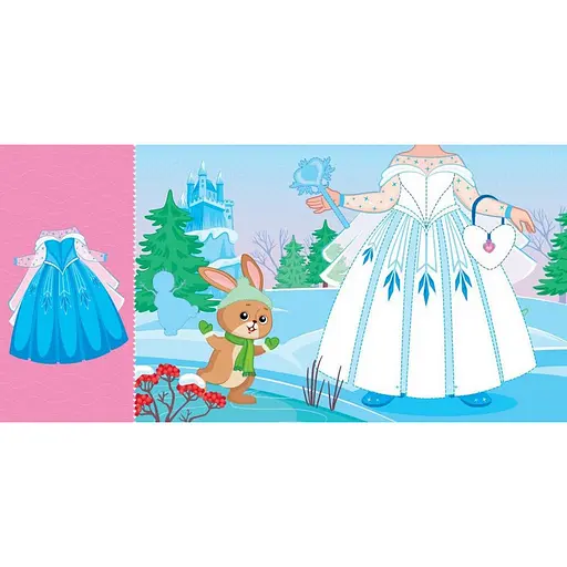 Детская книга с наклейками Одень куклу «Крошка София на маскараде» 615009 - фото 4