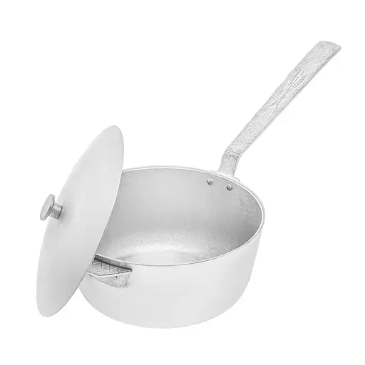 Алюминиевый сотейник с литыми ручками, рифленым дном и крышкой 2.5 л, Полімет 81425 - фото 3