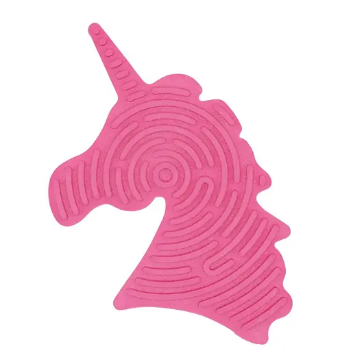 Дитяча розвиваюча дошка для сенсорної активності "Єдиноріг" Bambi GS0108 двостороння Рожевий - фото 1