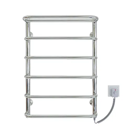 Електрична рушникосушарка Kosser Скоба с полкой 700x500/6 ER рег. ДСп04ЕR, Хром, Праве - фото 2