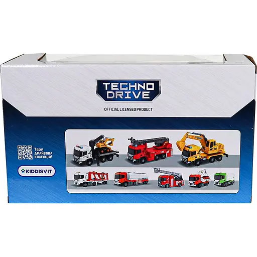 Автомодель TechnoDrive Big Truck Пожарная машина Scania (6407KS) - фото 12