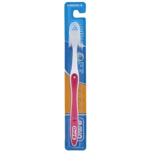 Зубна щітка Oral-B 3-Ефект Fresh Strong 1-2-3 середньої жорсткості рожева