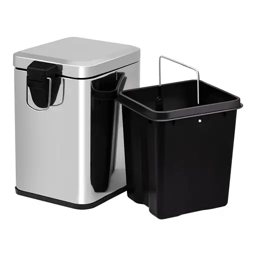 Ведро для мусора Lidz Radom 1106 (121.11.06) 6 л (LDRAD1106CRM32508)  - фото 2