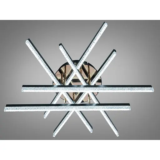 LED люстра стельова Romin чорна 80 Вт без пульта - фото 1