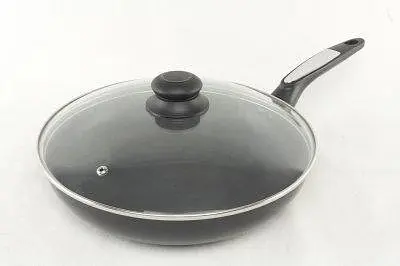 Универсальная сковорода A-Plus 20 см антипригарная с мраморным покрытием с жаркой крышкой - фото 4