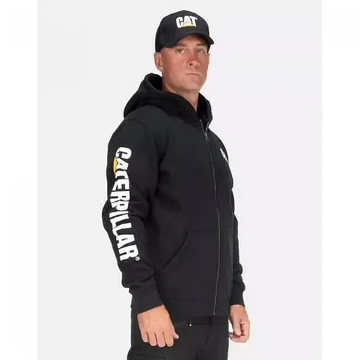 Кофта Caterpillar з капюшоном на блискавці Black XL (1103-W10840-016-XL) - фото 2